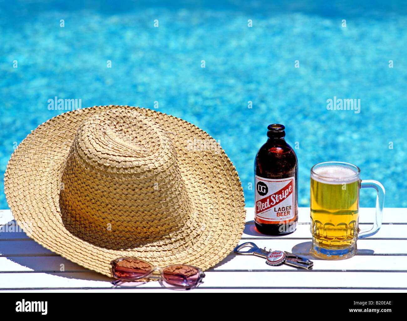 0792 Red Stripe Beer Giamaica West Indies Foto Stock