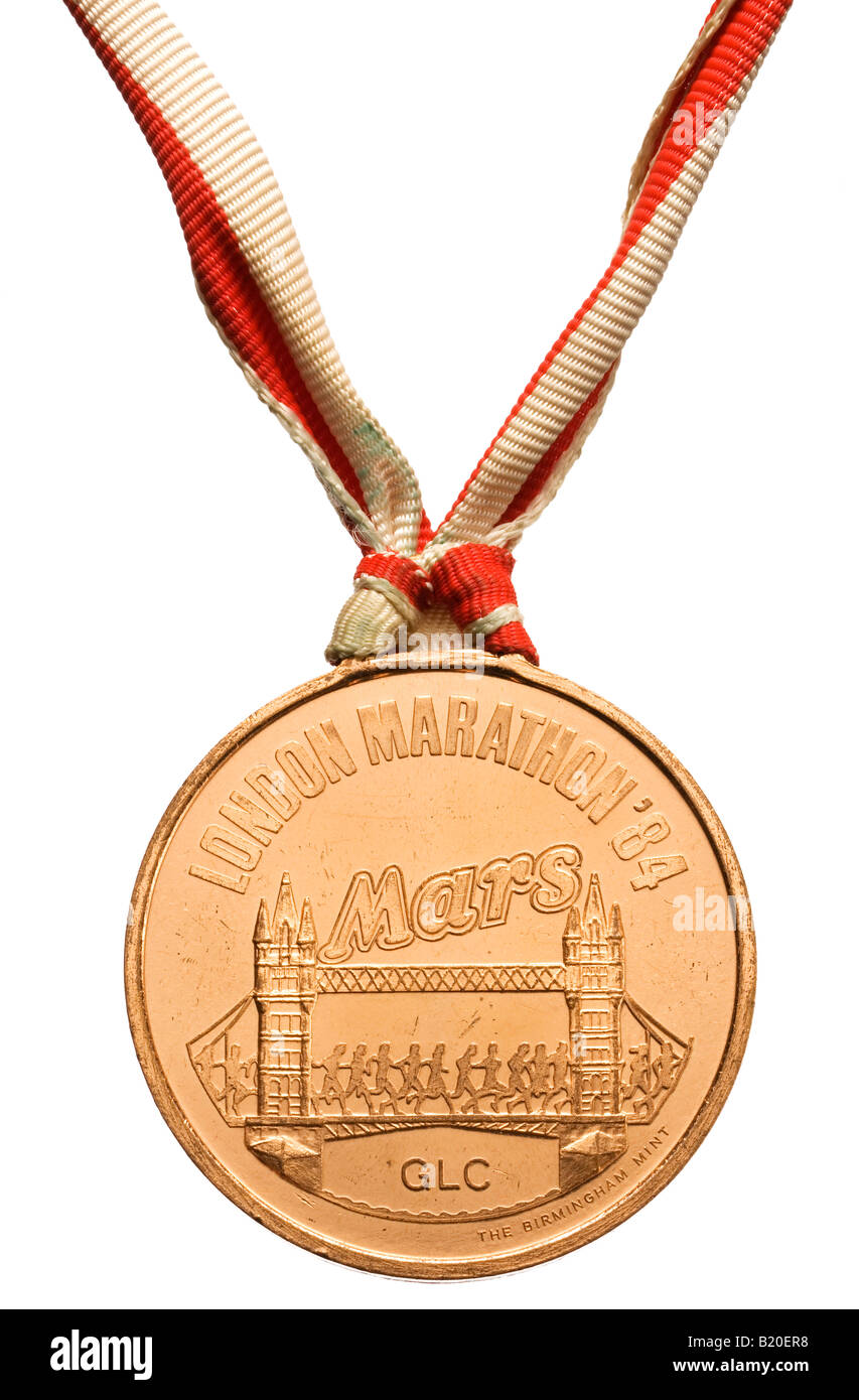 Maratona di Londra medal 1984 Foto Stock