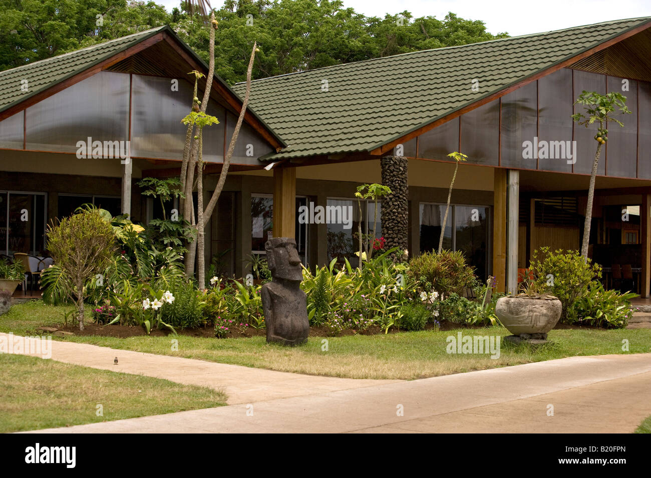 Hotel in Hanga Roa Isola di Pasqua Foto Stock