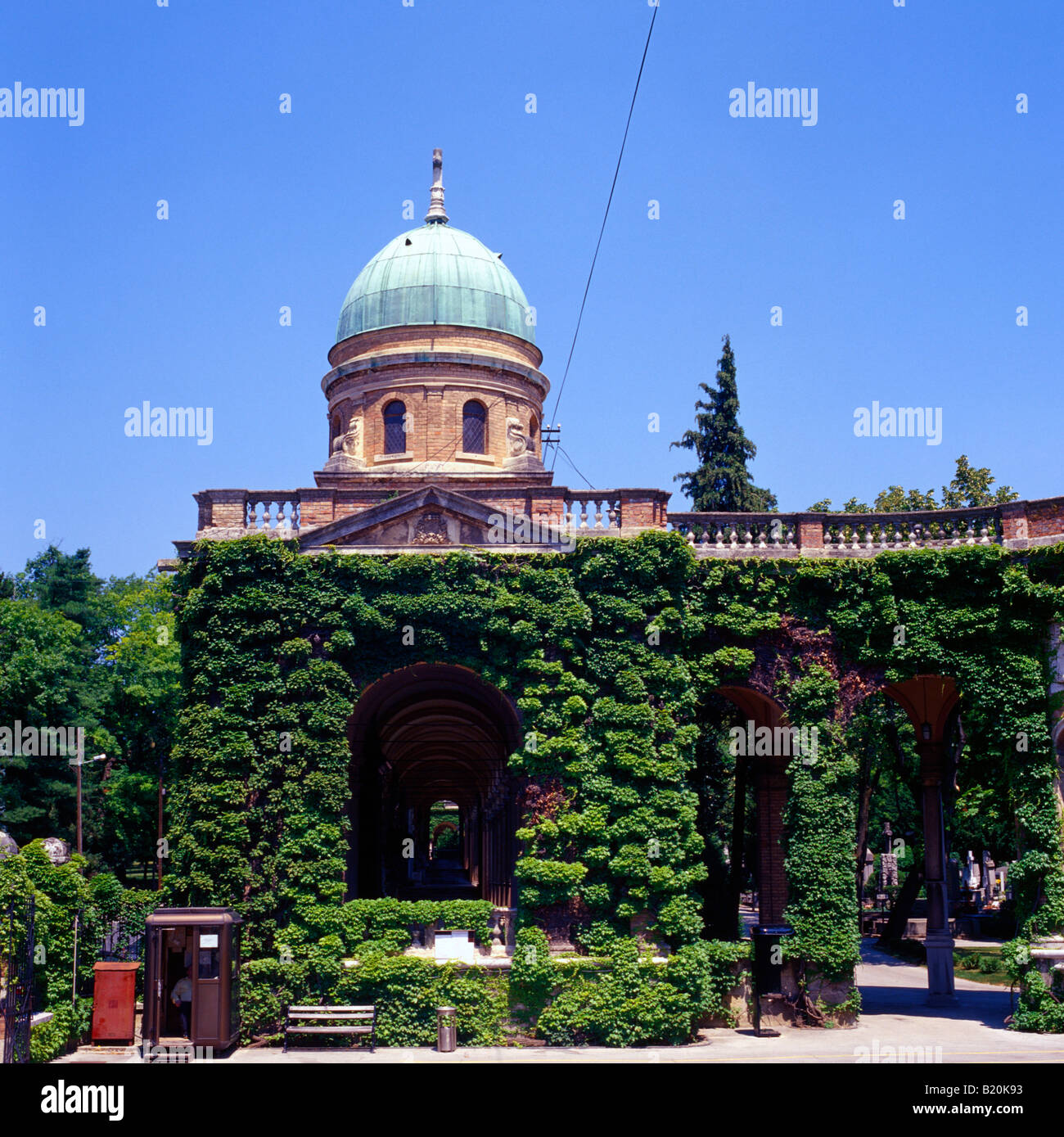 Il cimitero di Mirogoj Zagabria Croazia Foto Stock