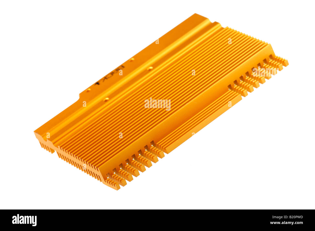 Dissipatore di calore di close-up Foto Stock