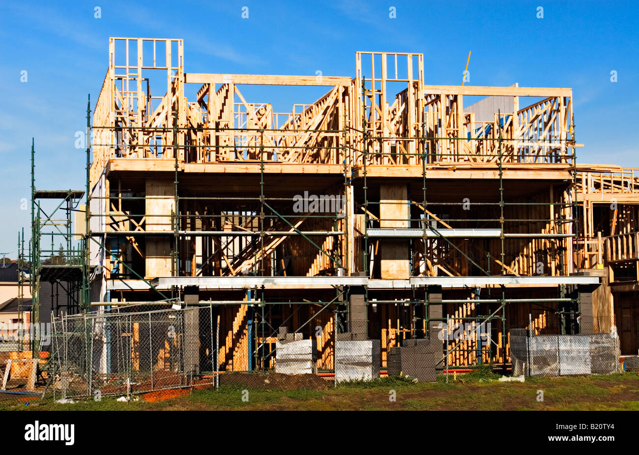 Edilizia residenziale / Nuova costruzione residenziale.Melbourne Victoria Australia. Foto Stock