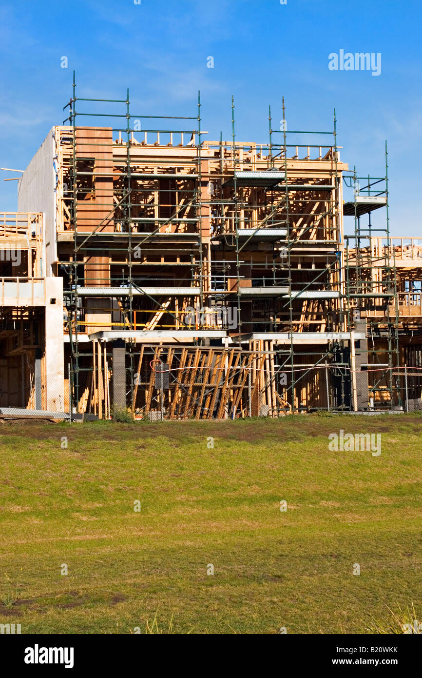 Edilizia residenziale / Nuova costruzione residenziale.Melbourne Victoria Australia. Foto Stock