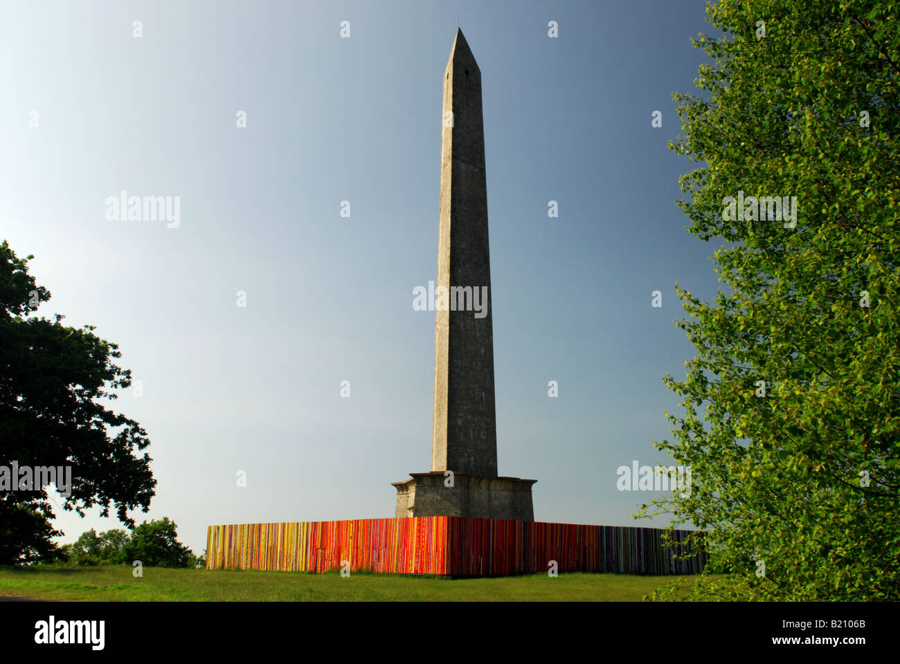 Monumento a Wellington nel Somerset eretto per celebrare il Duca di Wellingtons vittoria nella battaglia di Waterloo Foto Stock