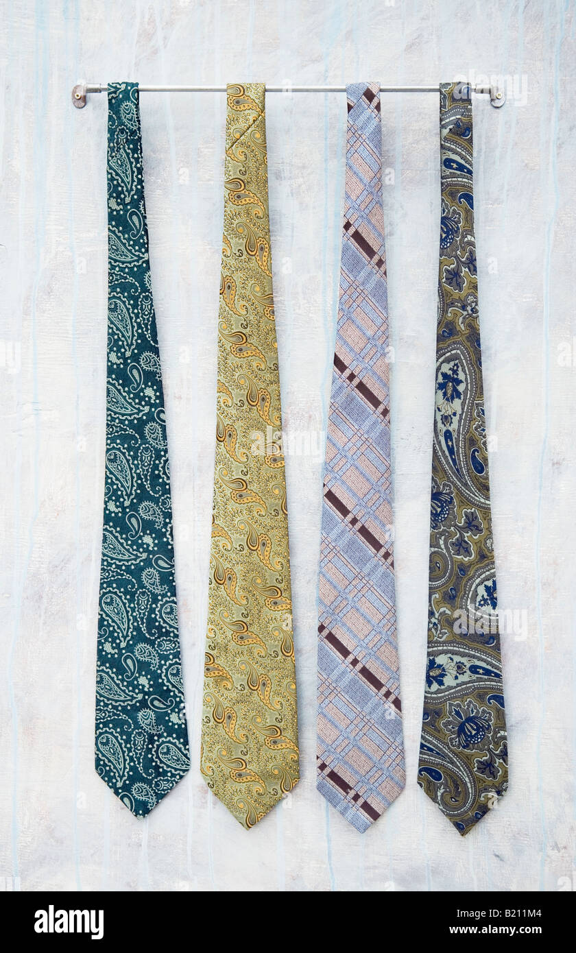 Cravatte vintage di riagganciare Foto Stock
