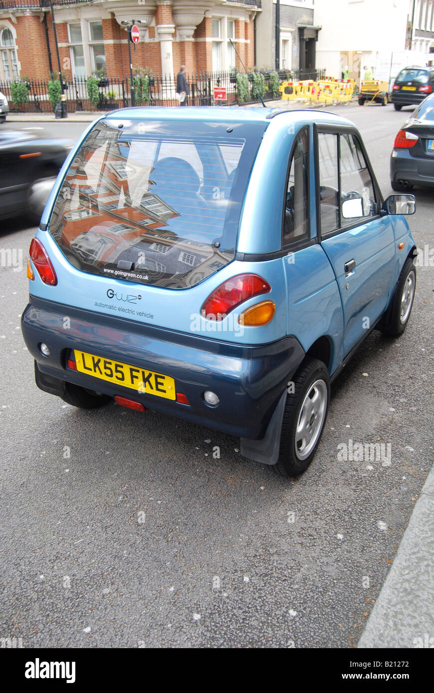 G wiz, auto elettriche, economia, c zona, la tassa di circolazione, elettrico Foto Stock