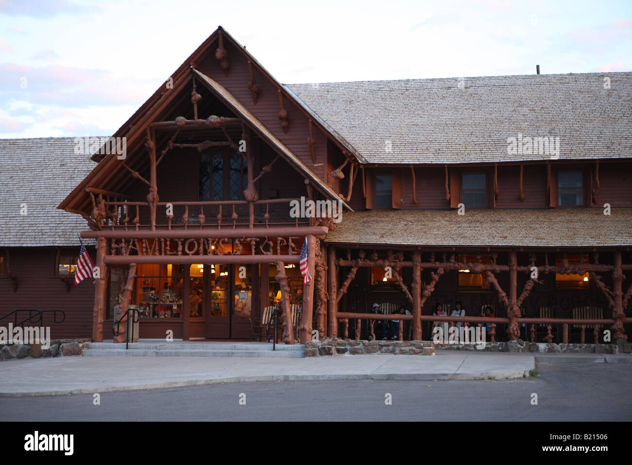Hamilton s Store il Parco Nazionale di Yellowstone Foto Stock