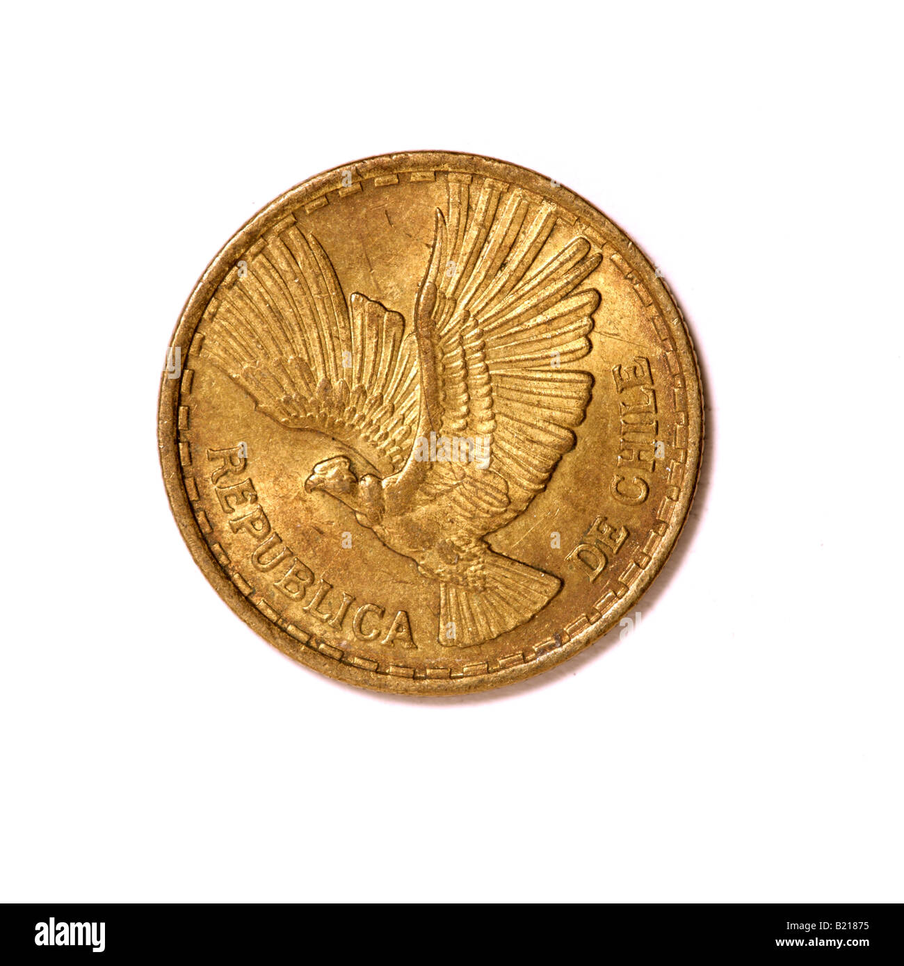 'Moneta cileno' Foto Stock