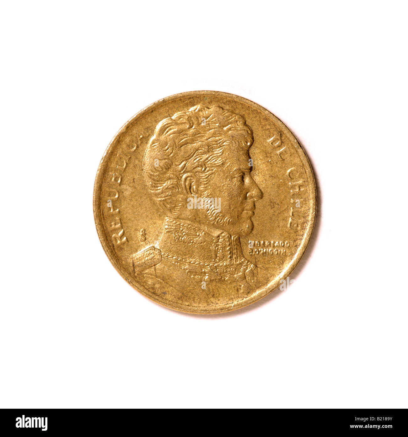 'Moneta cileno' Foto Stock