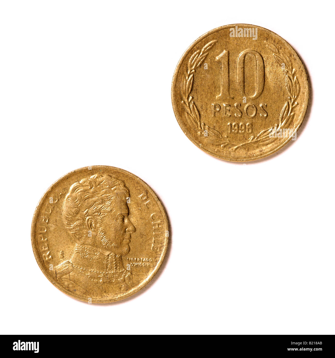 'Moneta cileno' Foto Stock