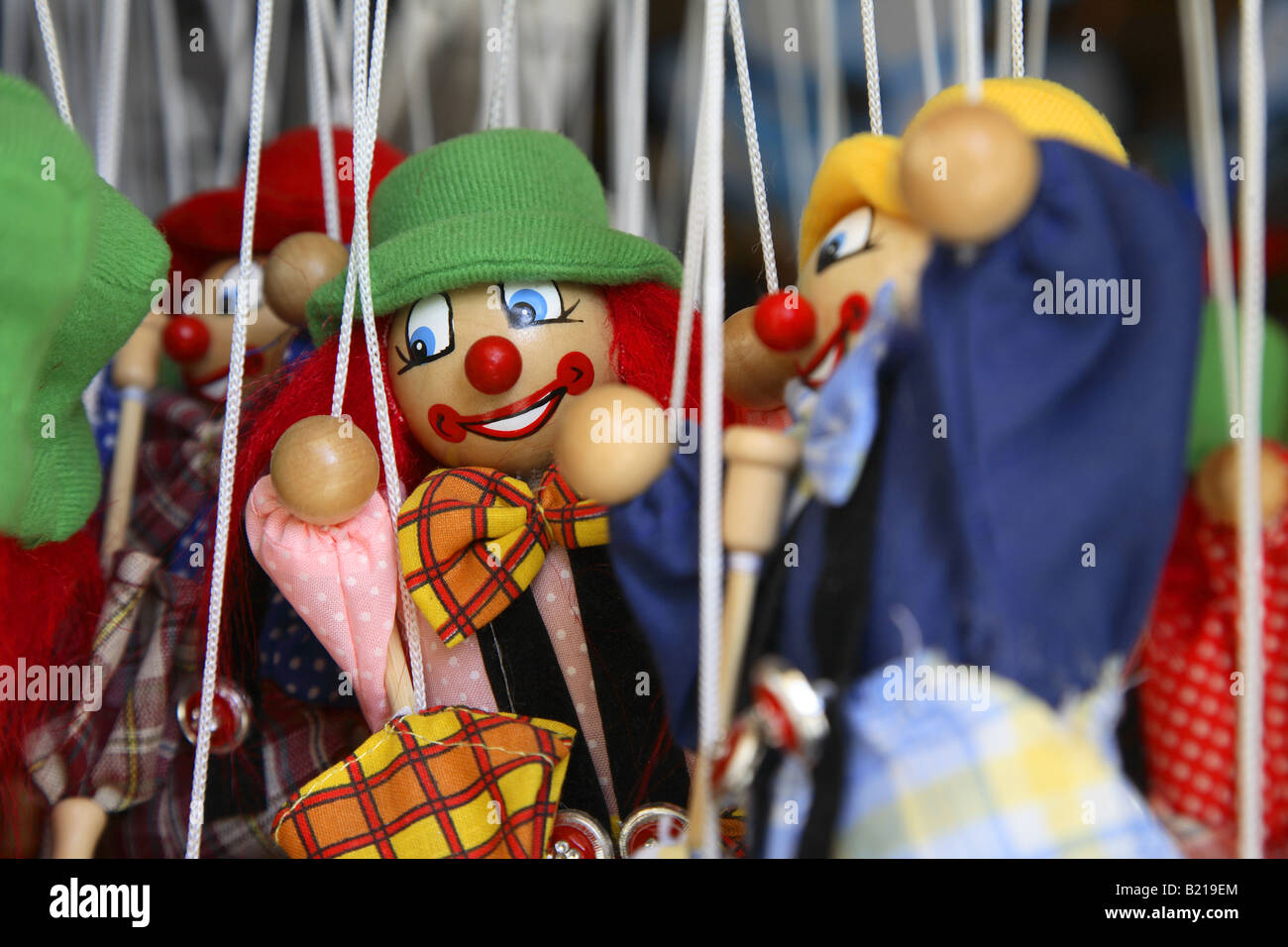 Toy marionetta, Sintra Shop, Sintra, Lisbona, Portogallo Foto Stock