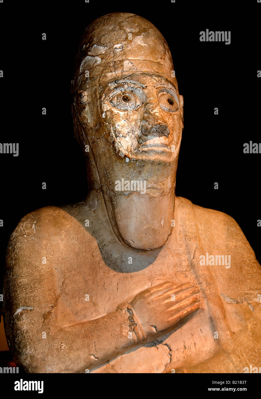 Statua da Gerico tomba 1700 BC palestinesi Palestina Foto Stock