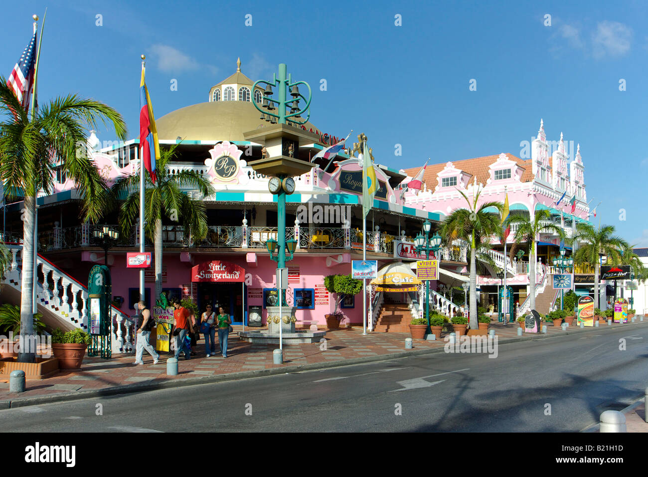 Royal Plaza Shopping Mall di Aruba Foto Stock