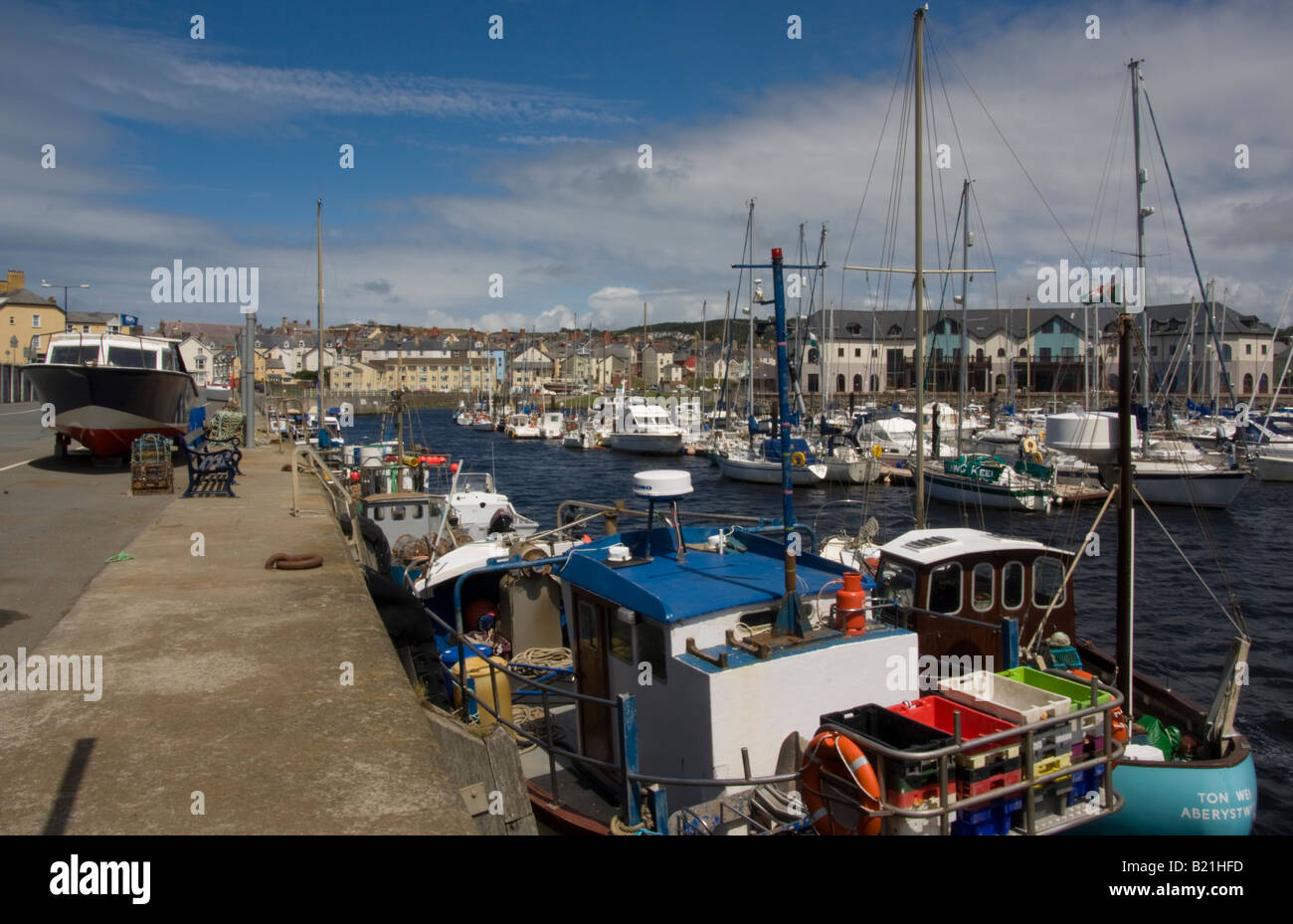 Aberystwyth porto e marina il Galles Centrale Foto Stock