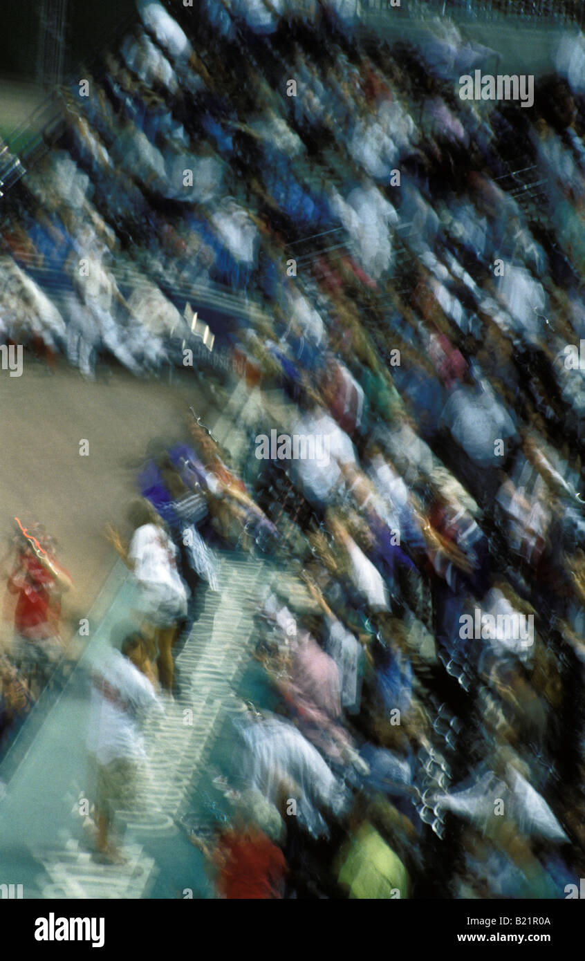 Abstract baseball stadium folla Foto Stock