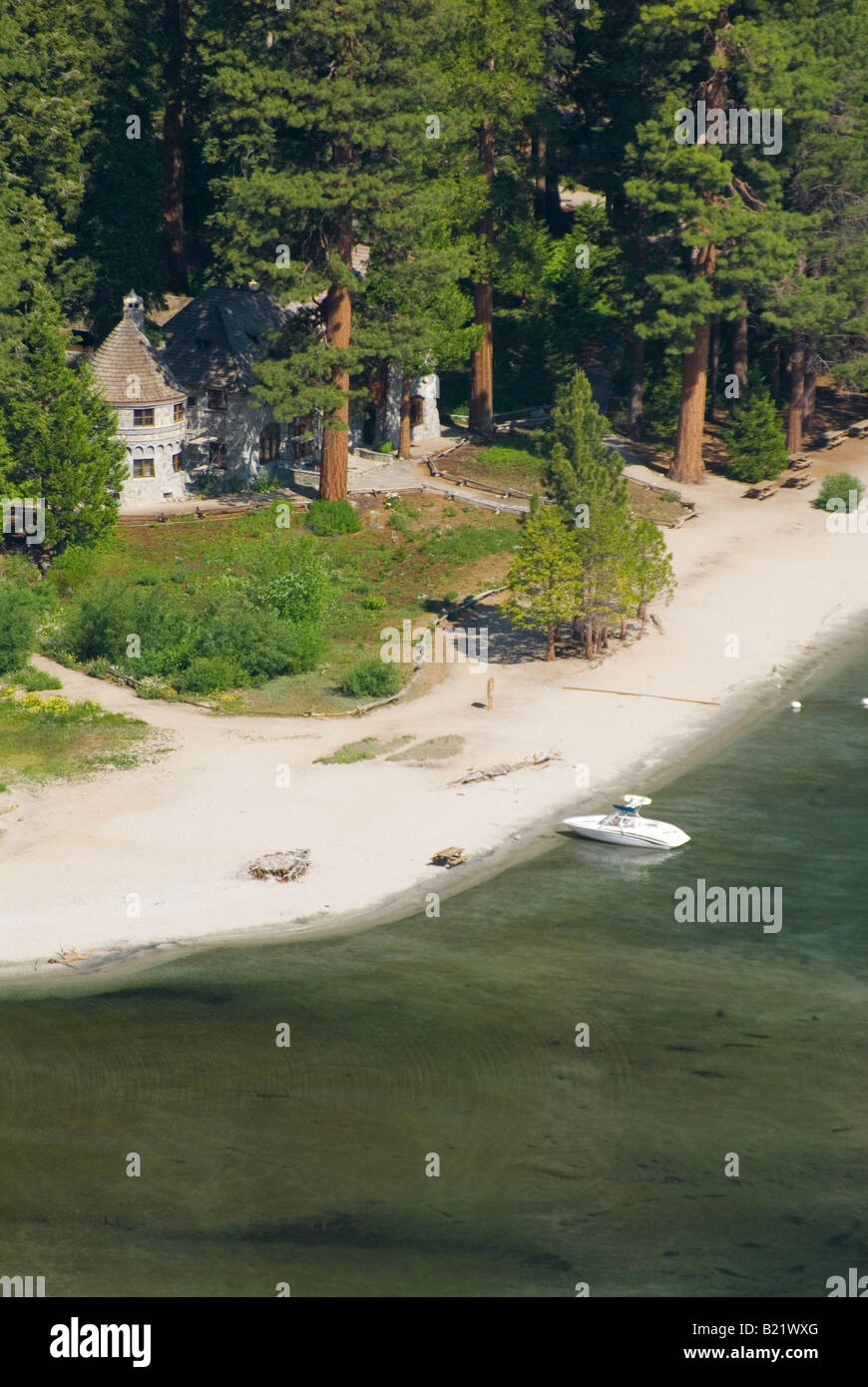 Vikingsholm nella Emerald Bay State Park Lake Tahoe California Nevada Foto Stock