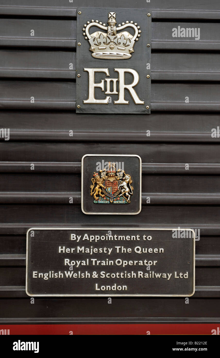 Da Royal nomina Royal Sovereign la locomotiva del treno reale Foto Stock