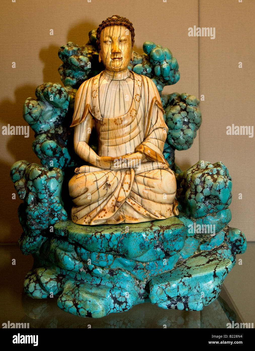 Buddha dhyanasana XVII dinastia Ming xvii secolo d.c. cinese Cina Asia Foto Stock