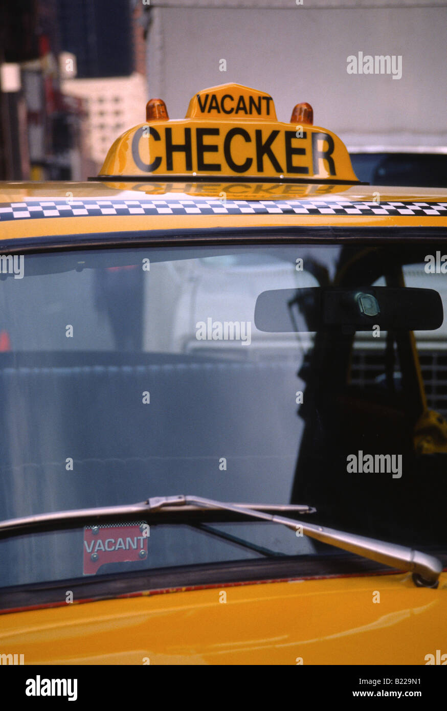 NYC taxi Checker Foto Stock