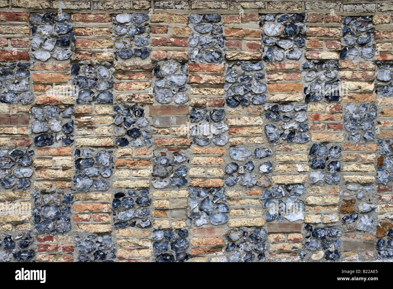 Dettaglio della parete St Marys Chiesa Lawford Manningtree Essex Foto Stock