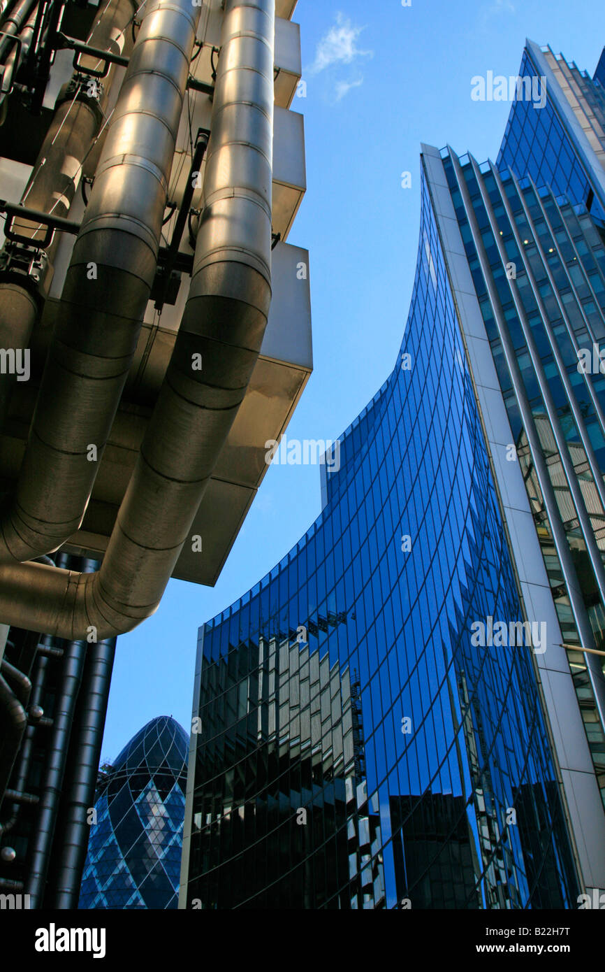 Lloyds building, cetriolino, 51 Lime Street Tower Willis Group Holdings città di Londra Inghilterra Regno unito Gb Foto Stock