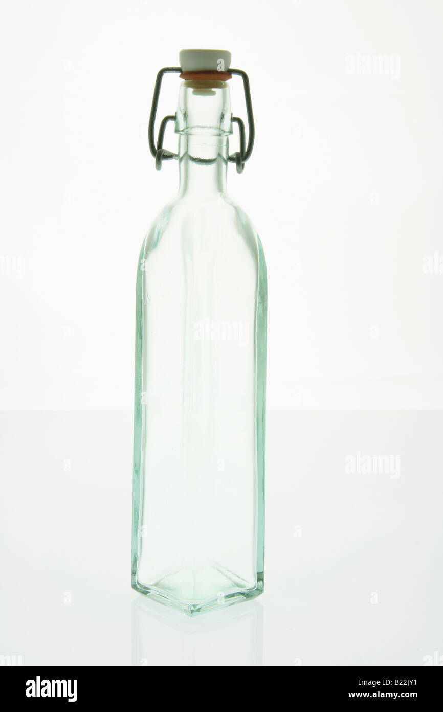 Bottiglia di vetro Foto Stock
