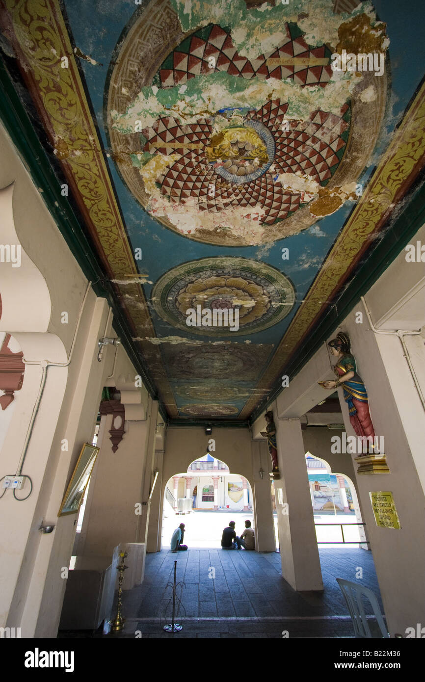 Arte - dipinto sul soffitto di un tempio indù Foto Stock