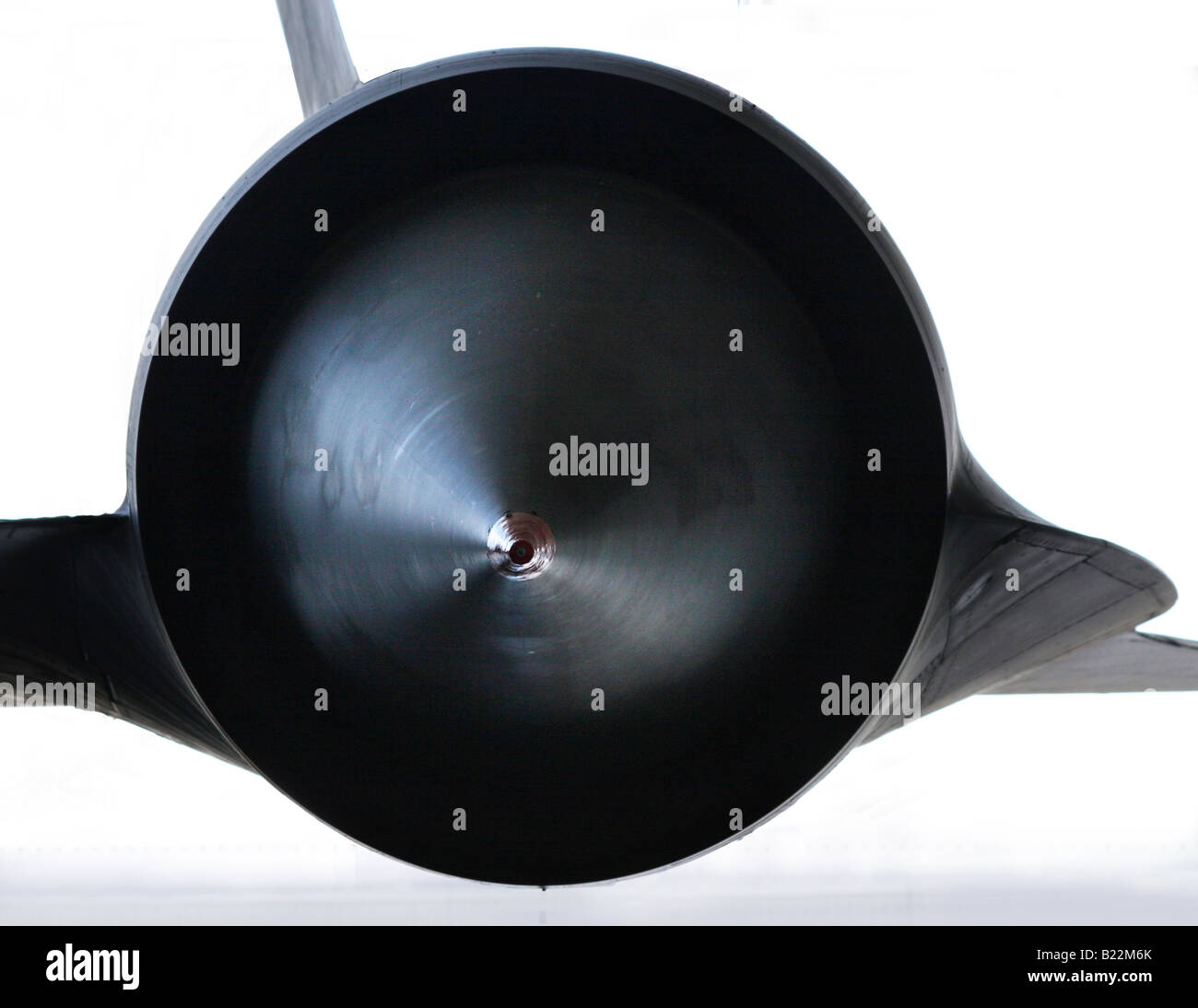 Di aspirazione dell'aria da un Pratt & Whitney J58-P4 motore di un Lockheed SR71 Blackbird strategico aerei di ricognizione Foto Stock