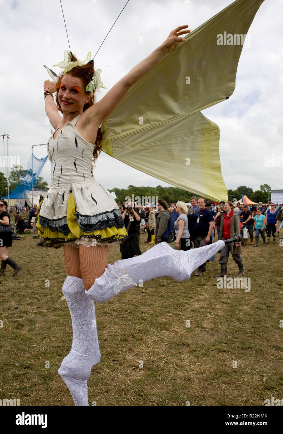 Fairy battenti presso il festival di Glastonbury Pilton Somerset REGNO UNITO Europa Foto Stock