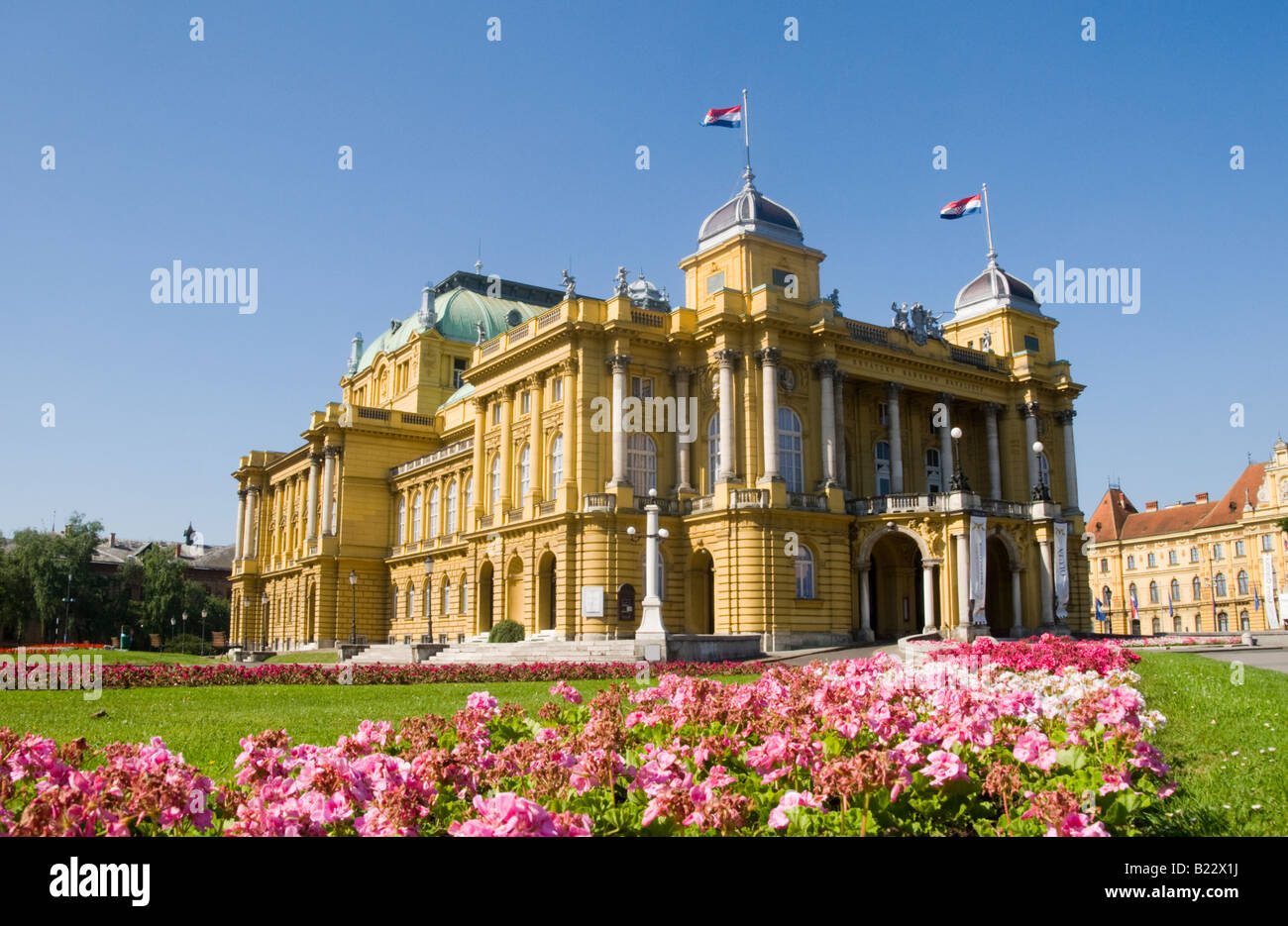 Nazionale croata Zagabria teatro Foto Stock