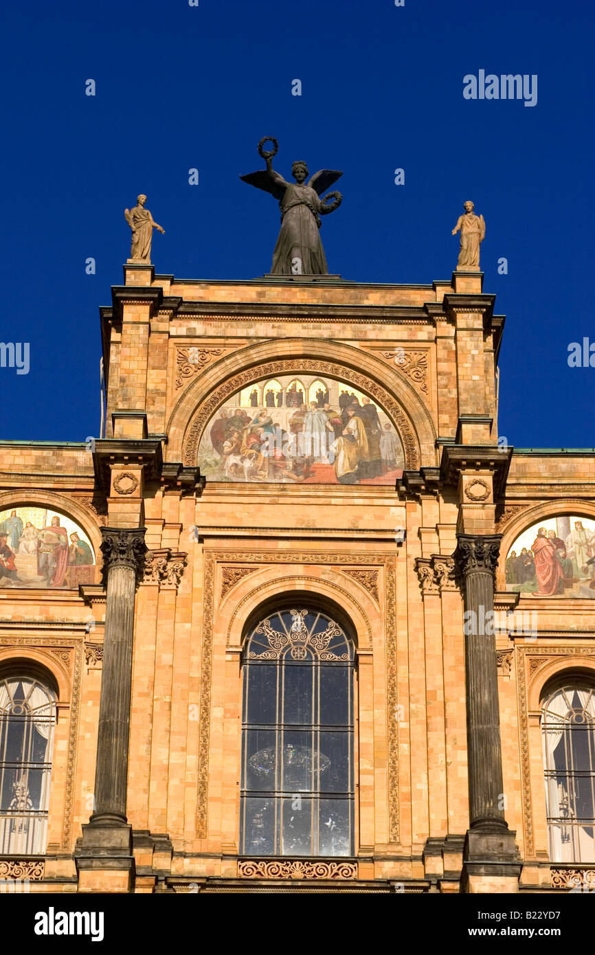 Un dettaglio dal Maximilianeum, la sede del Parlamento bavarese. Foto Stock