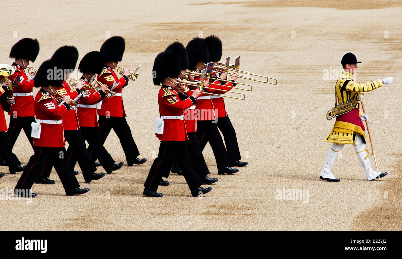 Trooping la cerimonia a colori,Londra,UK Foto Stock