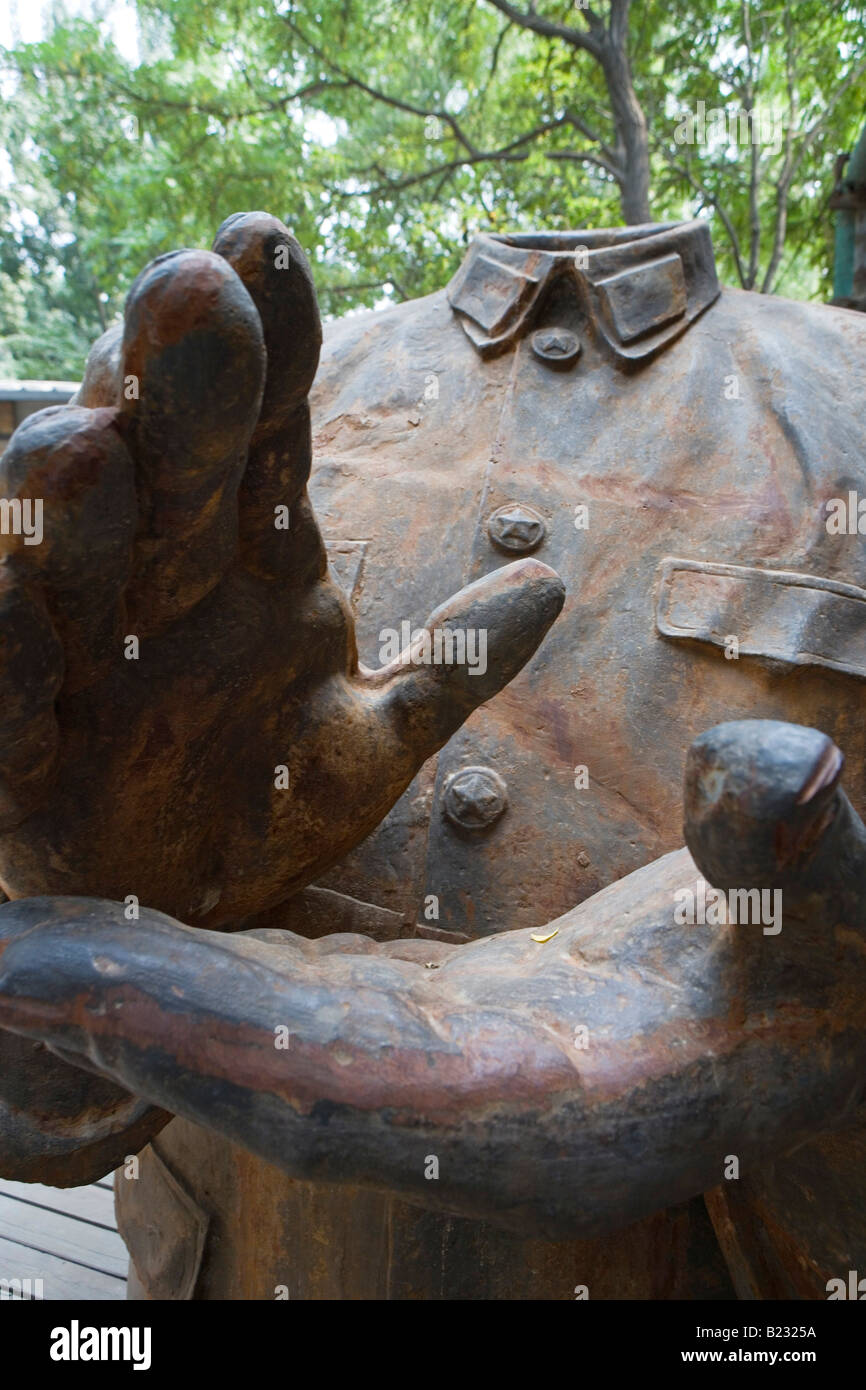 Close-up di decapitati statua Foto Stock