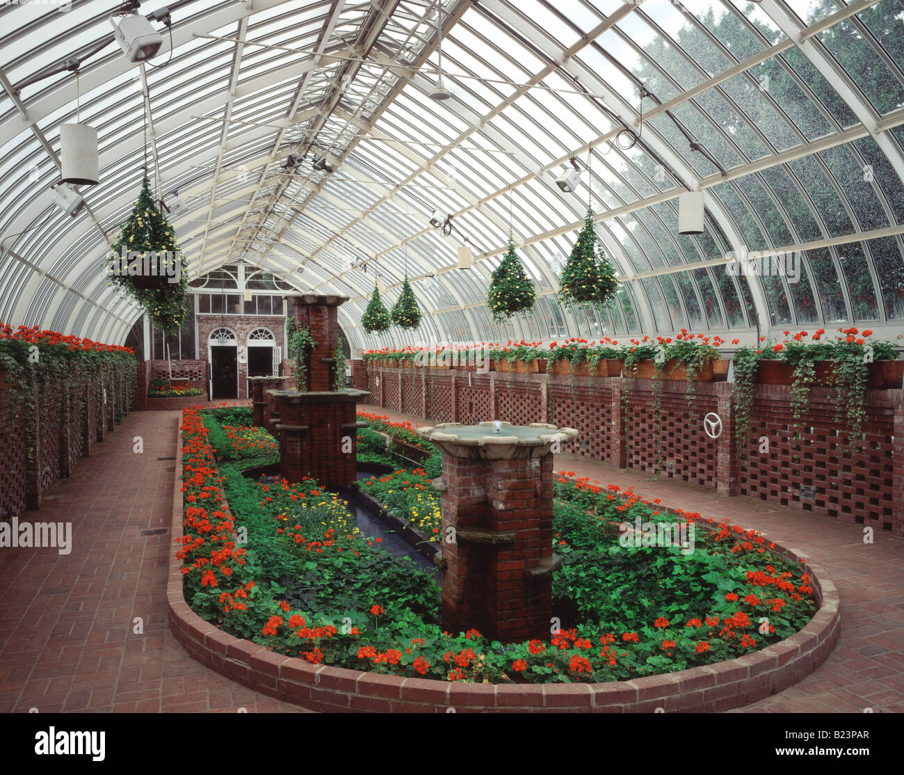 PHIPPS conservatorio, SCHENLEY PARK DI PITTSBURGH, in Pennsylvania, Stati Uniti d'America Foto Stock