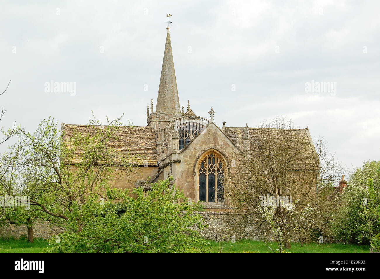 San Ciriaco la Chiesa in Lacock Wiltshire, Inghilterra REGNO UNITO Foto Stock