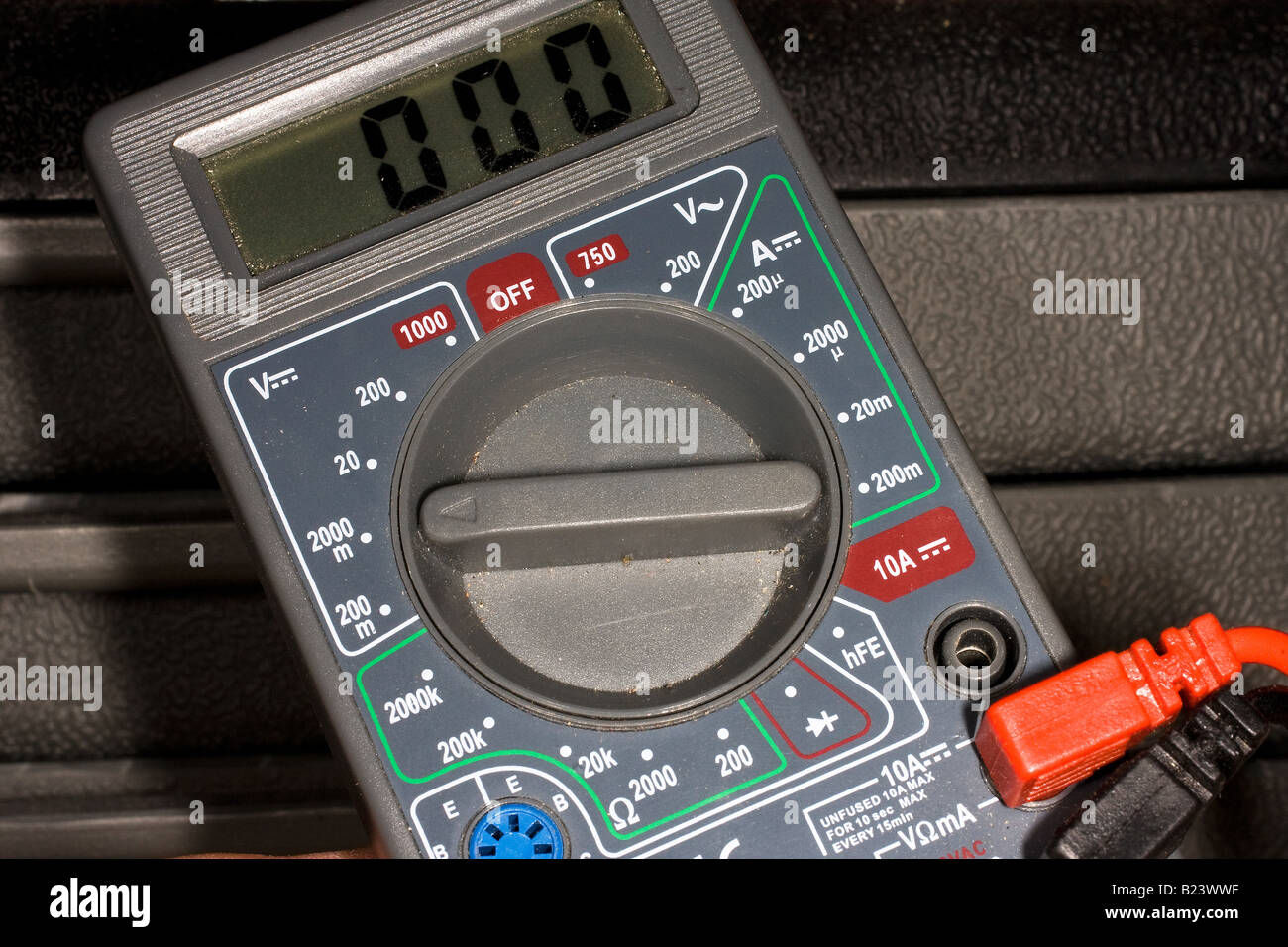 Chiudere shot del pannello di controllo del sistema elettrico e il circuito teaster. Foto Stock