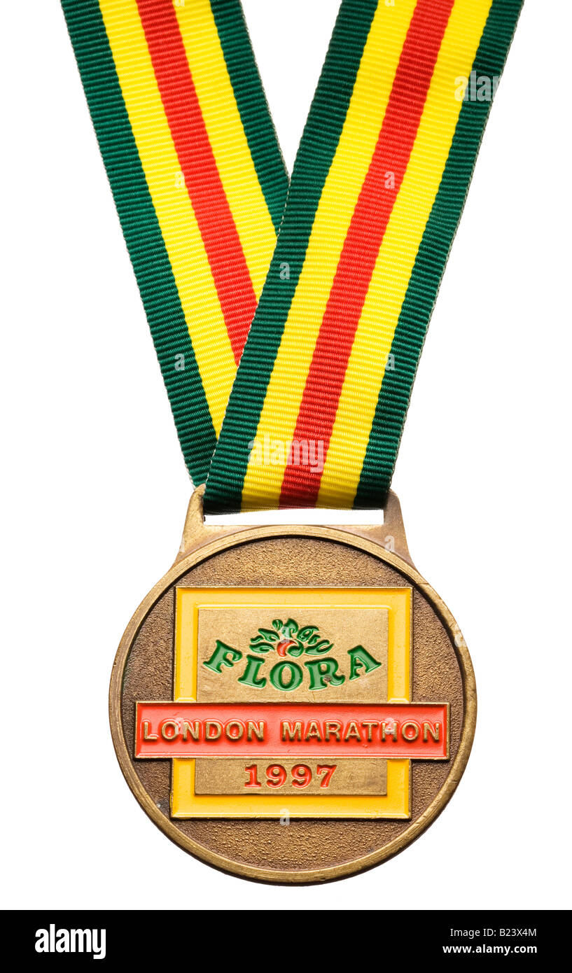 Londoan medaglia maratona 1997 Foto Stock