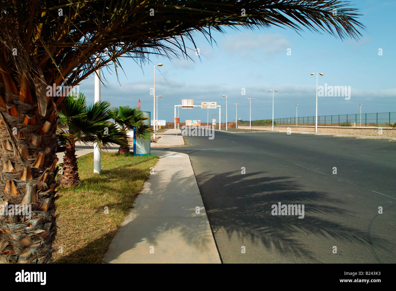 Lasciando l'aeroporto Sal Capo Verde Foto Stock