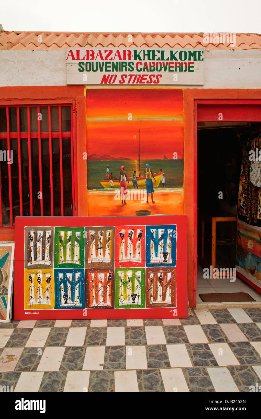 Negozio il Sal Capo Verde Foto Stock