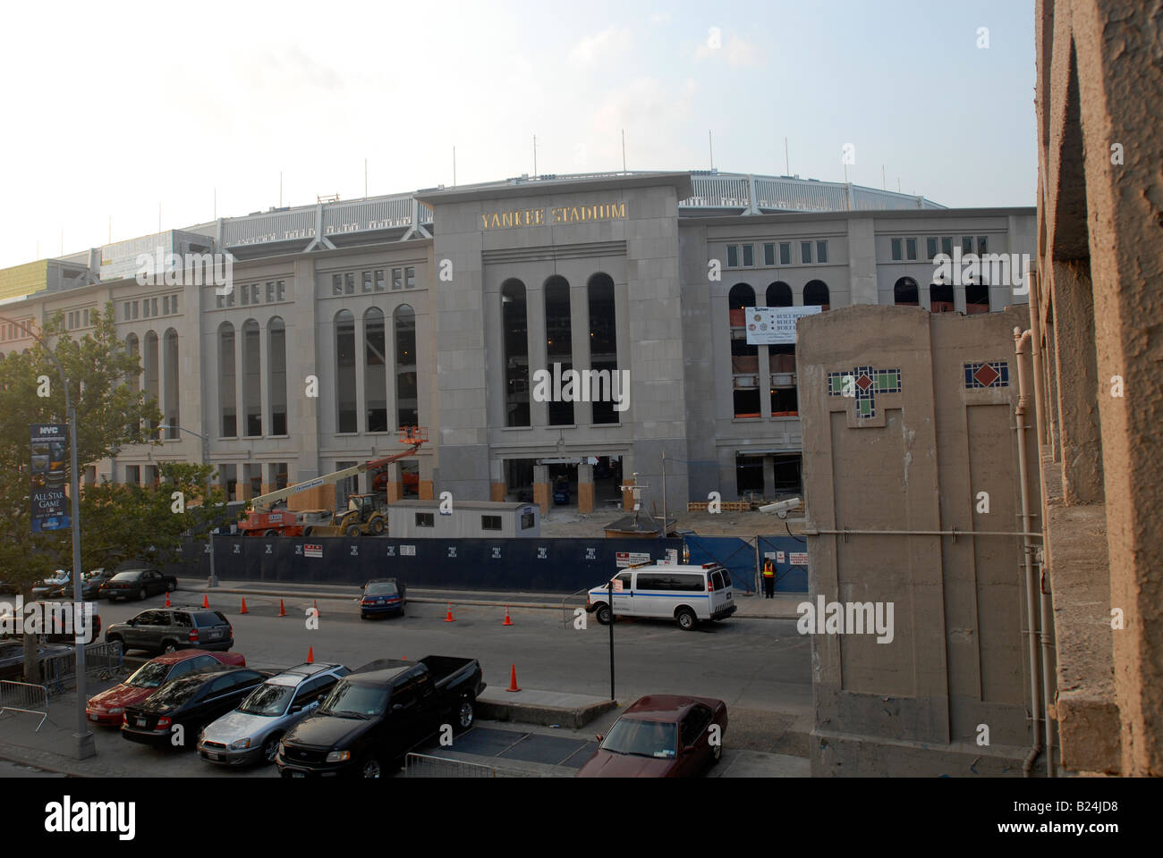 Il sotto costruzione nuova Yankee Stadium di New York borough Bronx Foto Stock