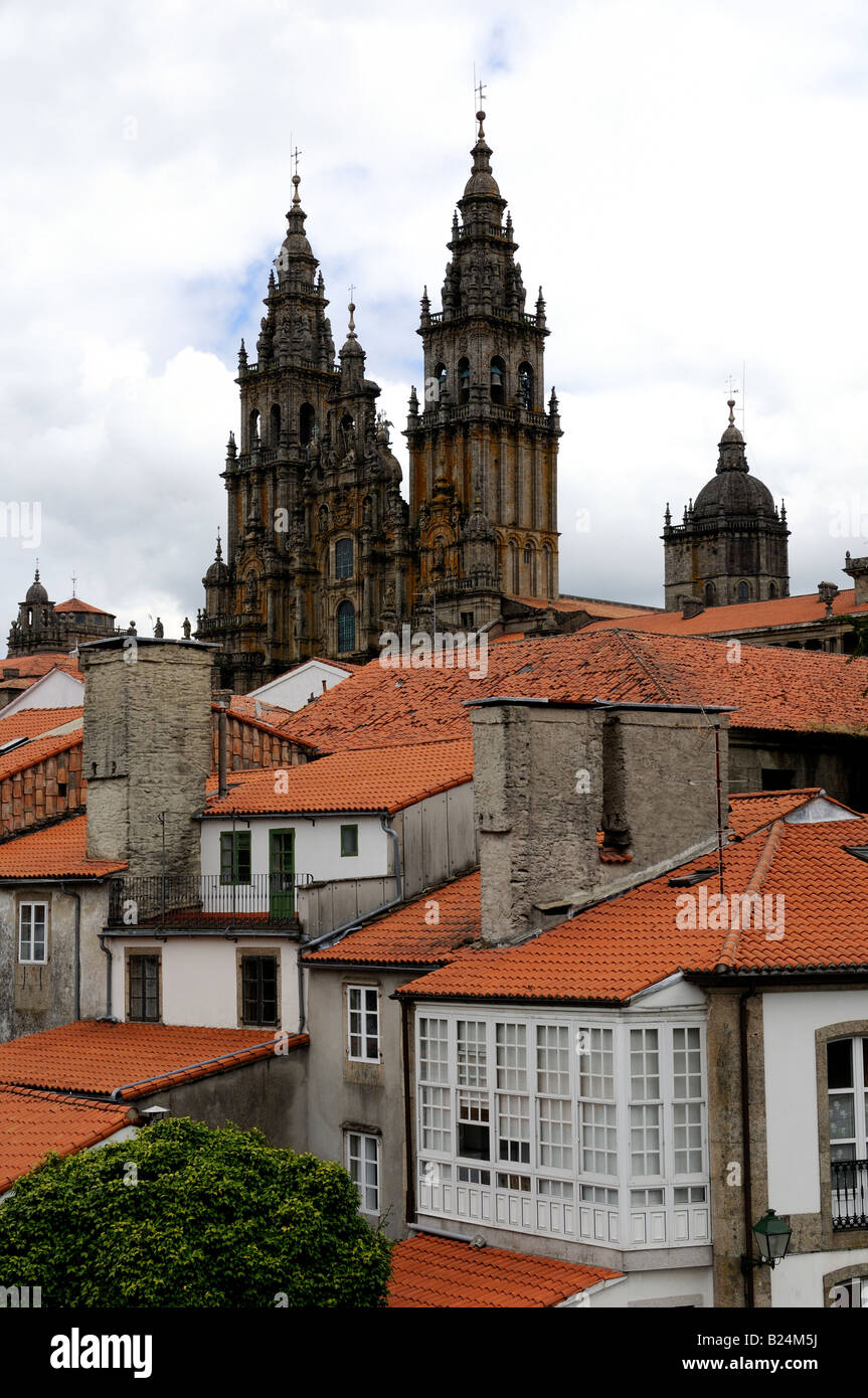 Cattedrale di Santiago de Compostela Foto Stock