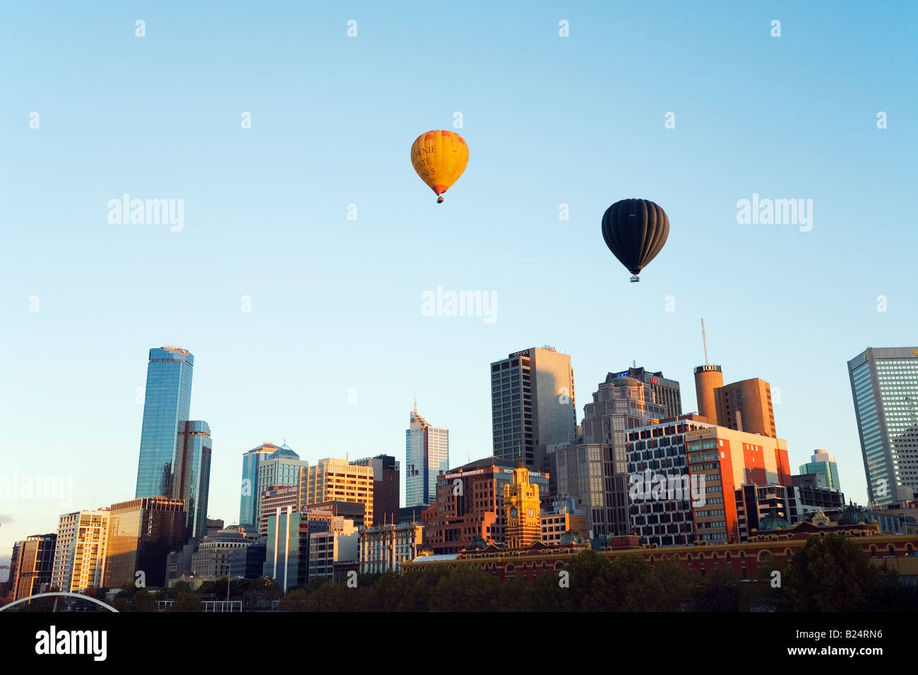 Skyline della città - Melbourne, Victoria, Australia Foto Stock