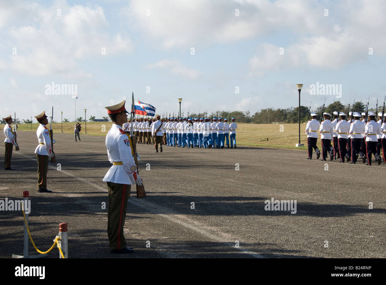Cubano parata militare Foto Stock