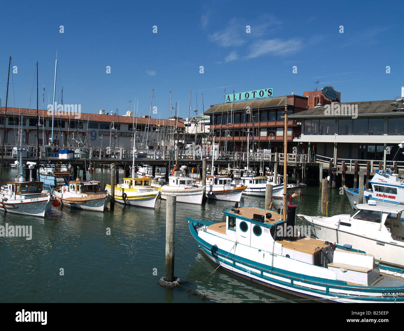 Marina al Fisherman's Wharf di San Francisco, California Foto Stock