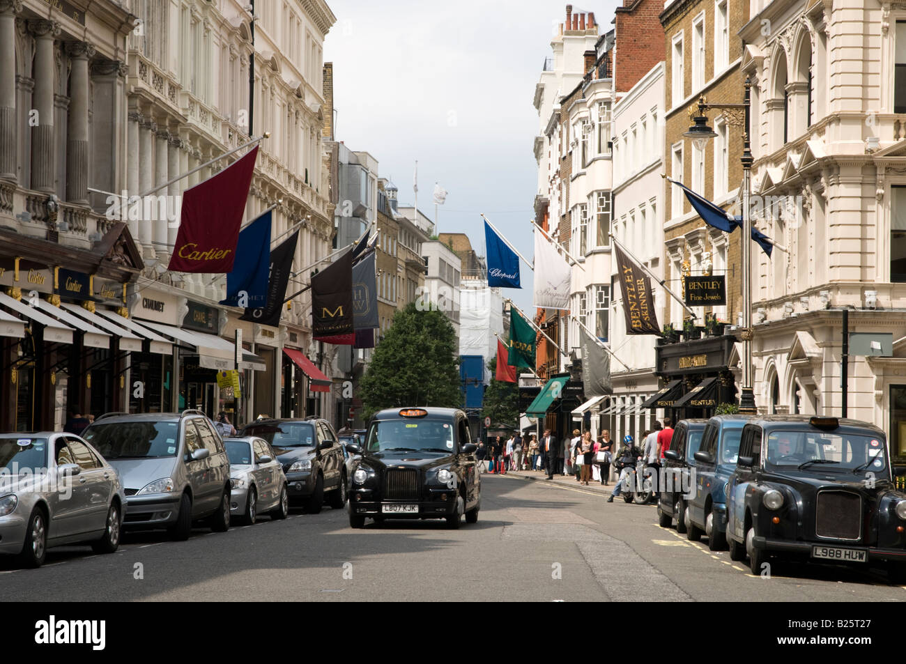 New Bond Street, London, England, Regno Unito Foto Stock