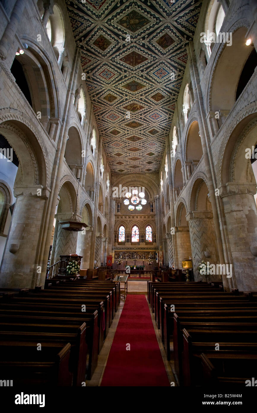 La Chiesa di Santa Croce e San Lorenzo a Waltham Abbey Essex Foto Stock