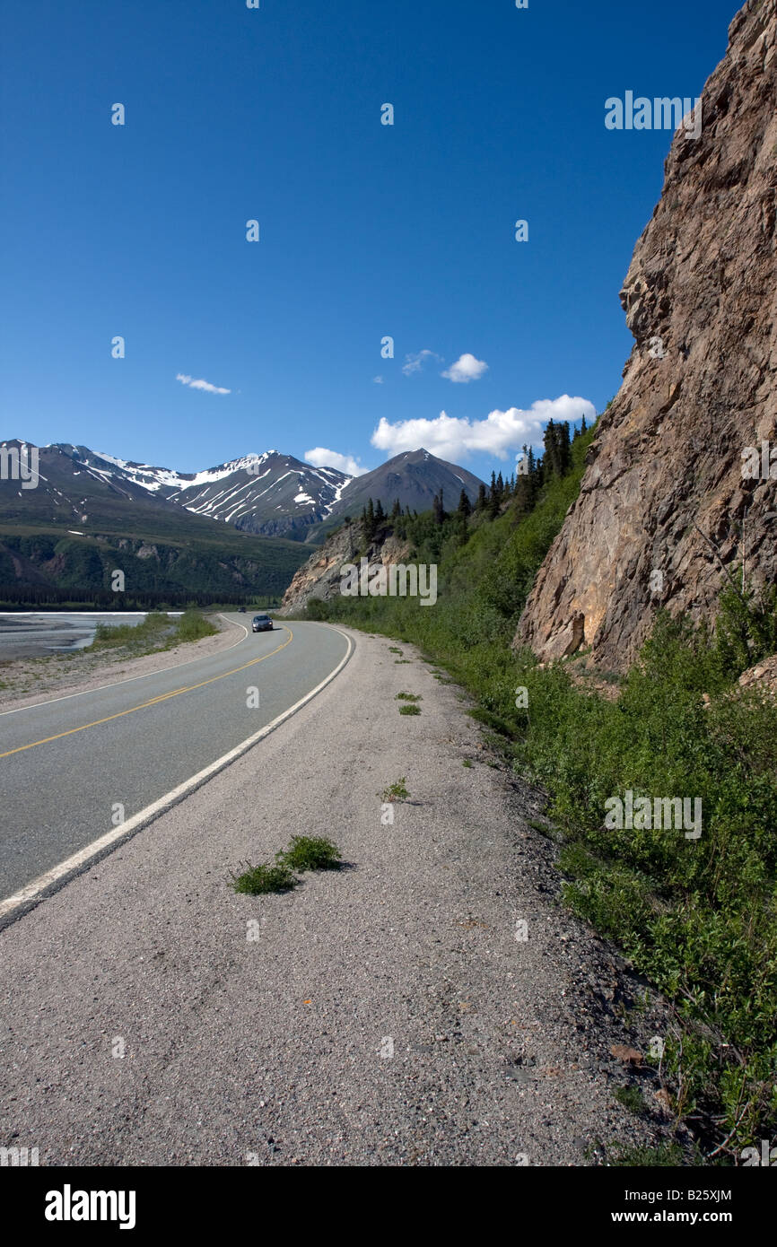 Lungo la Richardson Highway, Alaska, STATI UNITI D'AMERICA Foto Stock