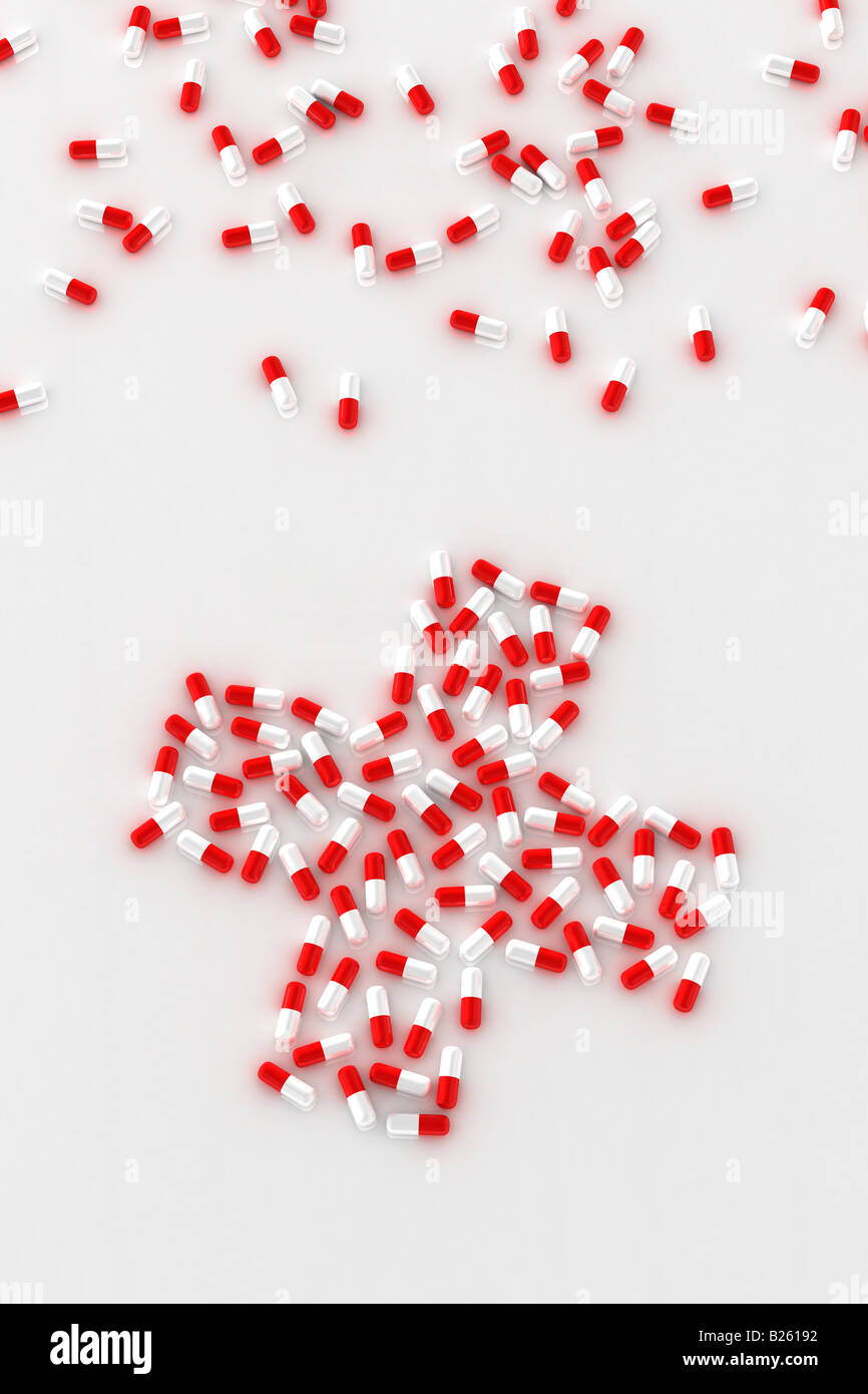 Croce in pillole Foto Stock