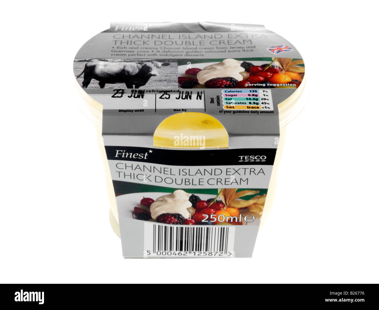 Spessore panna doppia Foto Stock