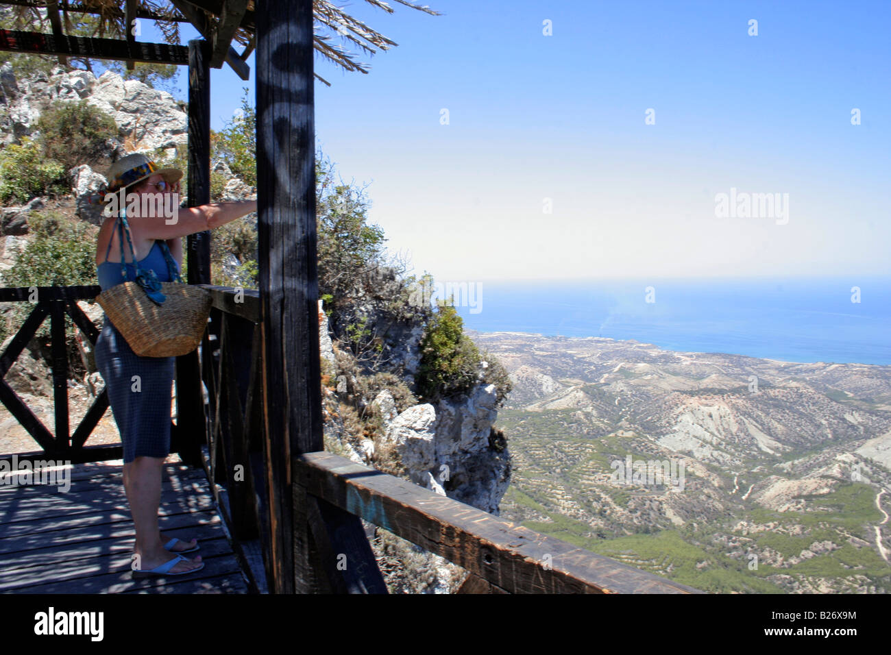 Gli amanti della scogliera Leap Kyrenia montagne di cipro Foto Stock
